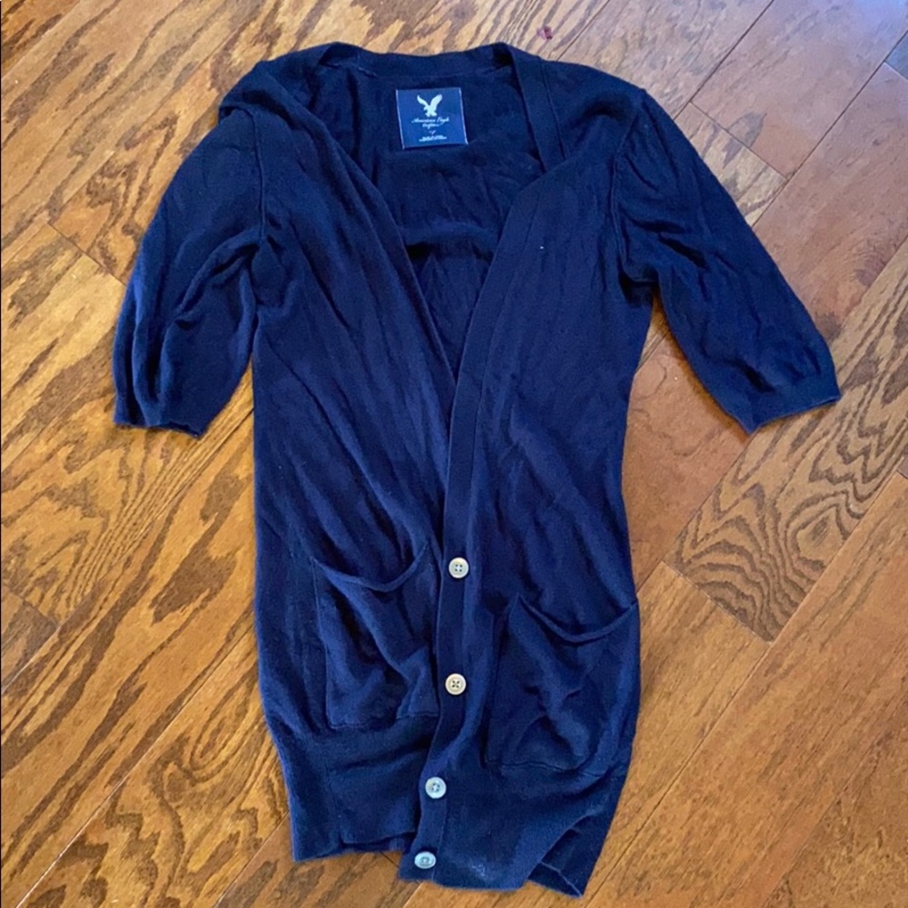 American Eagle Navy Cardigan